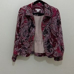 Christopher & Banks Size Small Femine Western Style Pinwale Corduroy Jacket